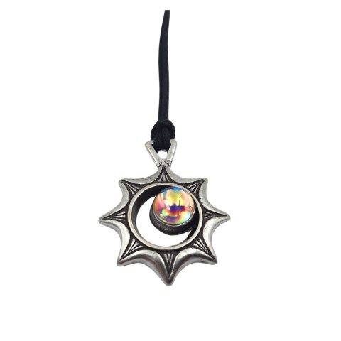 Naszyjnik Zaćmienie Słońca - Optyczna iluzja - Prezent dla podróżnika - ECL32