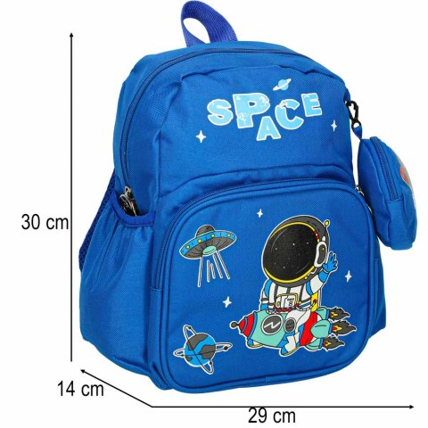 Plecak dla przedszkolaka szkolny dziecięcy astronauta 30x22x11cm