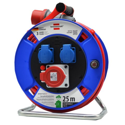 Przedłużacz bębnowy GARANT 25M 2 gniazda + 1 CEE IP44 Brennenstuhl