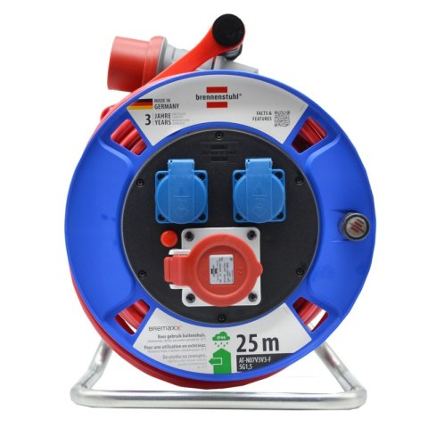 Przedłużacz bębnowy GARANT 25M 2 gniazda + 1 CEE IP44 Brennenstuhl