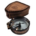 Kompas Magnetyczny - Map Reader w Skórzanym Etui - Retro Gadżet - NC2929