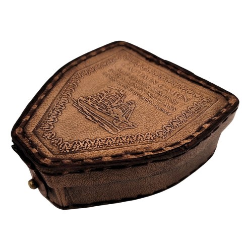 Kompas Magnetyczny - Map Reader w Skórzanym Etui - Retro Gadżet - NC2929