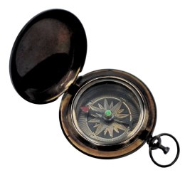 Kompas Turystyczny Retro - Mosiądz - Wykończenie Antyk - NC2884