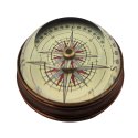 Kompas soczewkowy - mosiądz i szkło - NC2119