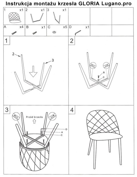 Krzesło tapicerowane GLORIA MUSTARD VELVET SILVER