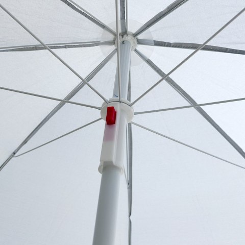 Parasol ogrodowy plażowy regulowany łamany składany UV 150cm szary