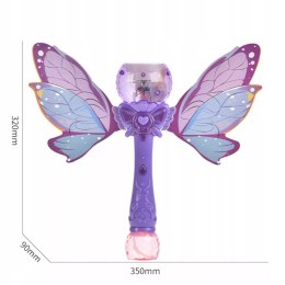 Różdżka motyl do baniek mydlanych ze skrzydłami bańki światła MY232-2