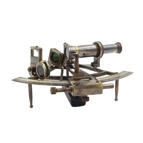 Sekstans Mosiężny w Pudełku Drewnianym - Replika - NC1517