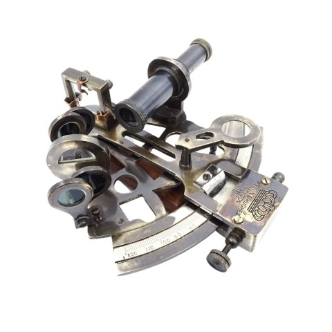 Sekstant Mosiężny w Pudełku Skórzanym - NC1514B