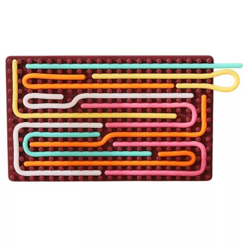 Sensoryczna tablica aktywności dwustronna silikonowa Montessori 1703C