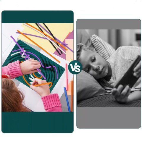 Sensoryczna tablica aktywności dwustronna silikonowa Montessori 1703N