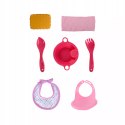 Zestaw dla lalki nocnik butelka śliniak plecak - akcesoria do karmienia