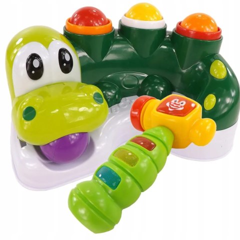 Dinozaur Zbijak Piłeczek z Dźwiękami i Światłami | Interaktywna Zabawka Edukacyjna dla Dzieci 326