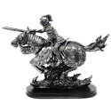 Figurka Rycerz na Koniu 31cm - polyresin ręcznie malowana - MC-23152