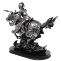 Figurka Rycerz na Koniu 31cm - polyresin ręcznie malowana - MC-23152