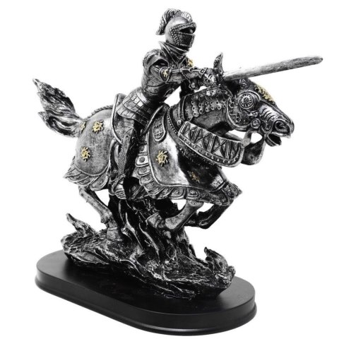 Figurka Rycerz na Koniu 31cm - polyresin ręcznie malowana - MC-23152