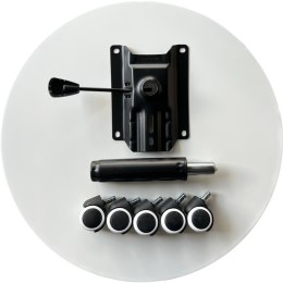 Fotel obrotowy do biurka MARIO ALCANTARA PINK + WHITE