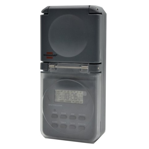 Programator czasowy cyfrowy IP44 gniazdo schuko Brennenstuhl