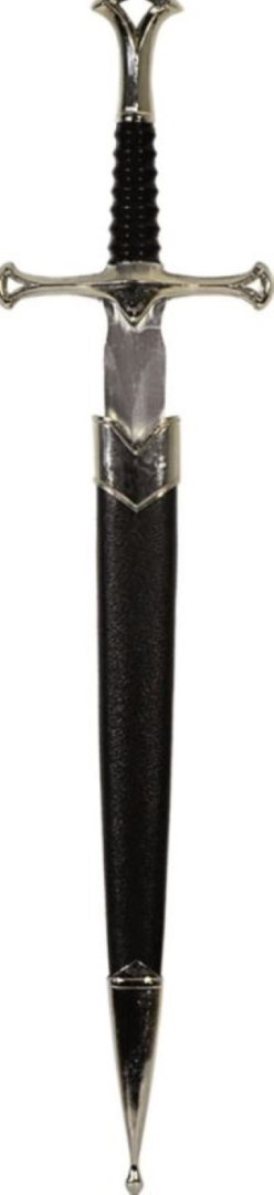 Stalowy sztylet rycerski - replika 35 cm z pochwą - SW-116