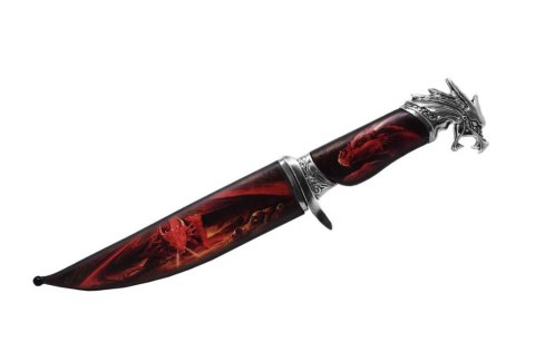Sztylet dekoracyjny stalowy - Rękojeść smoka - SW-189