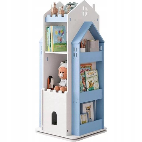 REGAŁ NA KSIĄŻKI OBROTOWY PÓŁKA DOMEK ORGANIZER POKÓJ DZIECIĘCY W360-2