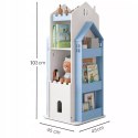 REGAŁ NA KSIĄŻKI OBROTOWY PÓŁKA DOMEK ORGANIZER POKÓJ DZIECIĘCY W360-2
