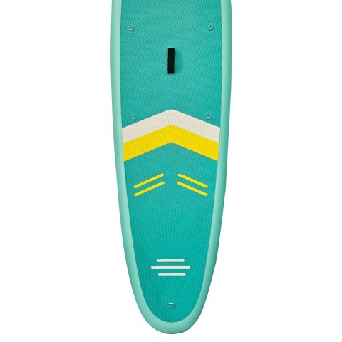 Deska SUP pompowana do pływania z siedzeniem akcesoriami wiosło zestaw turkusowa 350 cm