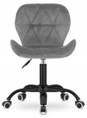 Krzesło obrotowe VASTO OFFICE VELVET DARK GREY SMOKE