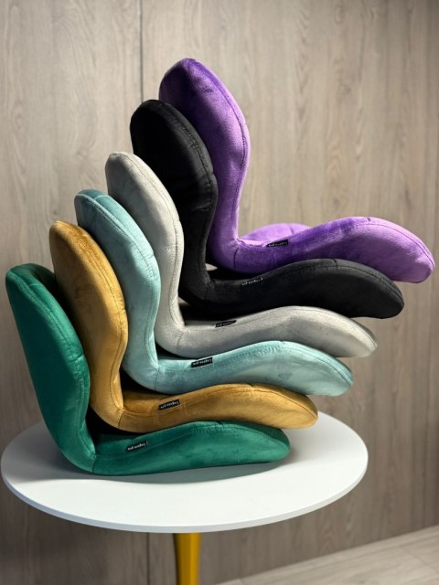 Krzesło obrotowe VASTO OFFICE VELVET DARK GREY