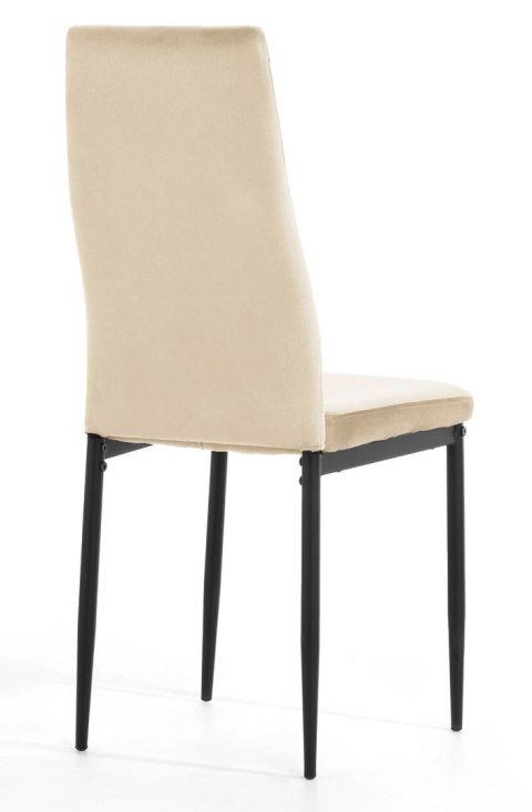 Krzesło tapicerowane VALVA CARO VELVET BEIGE
