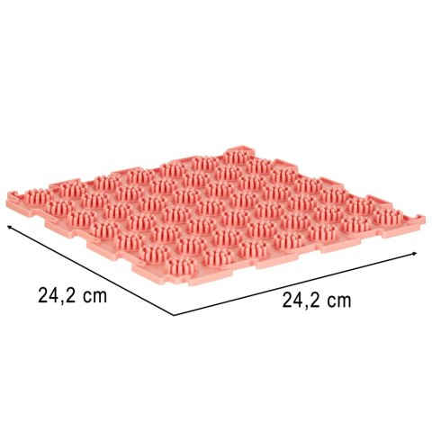 Mata sensoryczna puzzle montessori do masażu stóp 8 elementów kolorowe