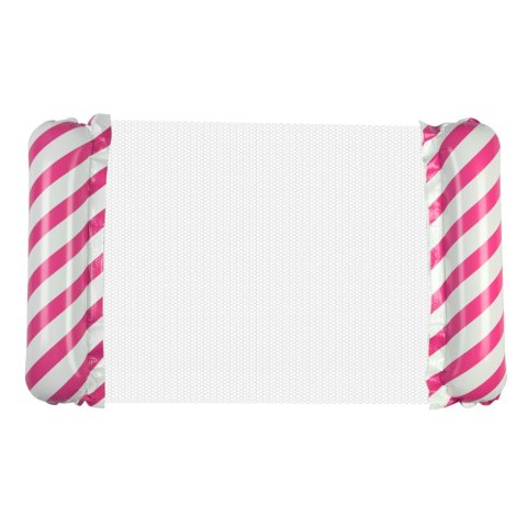 Materac dmuchany plażowy hamak wodny leżak fotel krzesło do pływania basenu różowy