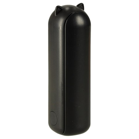 Wiatrak biurkowy wentylator mini ręczny składany wiatraczek przenośny USB czarny