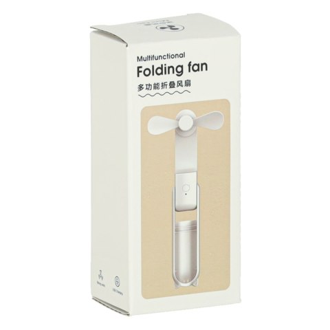 Wiatrak biurkowy wentylator mini ręczny składany wiatraczek przenośny USB zielony