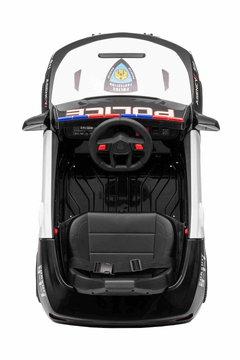 SAMOCHÓD POLICYJNY PROTECT NA AKUMULATOR, MEGAFON, KOGUTY, JAKOSĆ/XMX-629