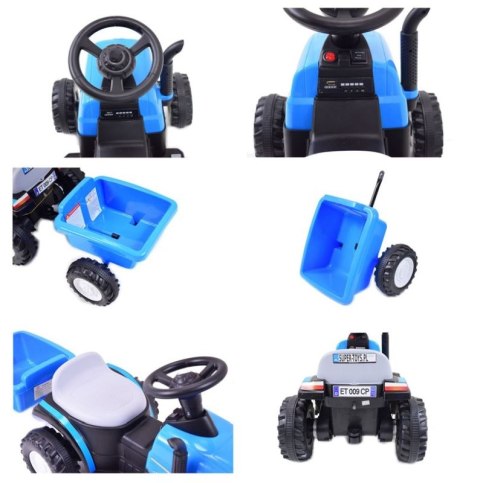 TRAKTOR NA AKUMULATOR T12V, 2 SILNIKI, 2 AKUMULATORY/A009-S