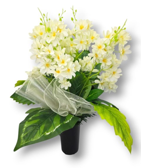 BUKIET WKŁAD DO WAZONU KWIATY NA CMENTARZ GRÓB POMNIK