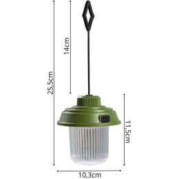 LATARKA LAMPA CAMPING USB 3 RODZAJE ŚWIATŁA REDCLIFFS KHAKY