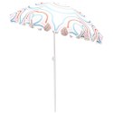 PARASOL PLAŻOWO OGRODOWY 160CM PASEK NIEBIESKO RÓŻOWY