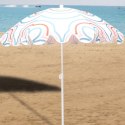 PARASOL PLAŻOWO OGRODOWY 160CM PASEK NIEBIESKO RÓŻOWY