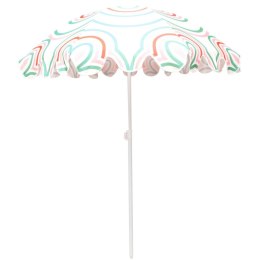 PARASOL PLAŻOWO OGRODOWY 160CM POMARAŃCZOWO ZIELONY