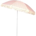 PARASOL PLAŻOWO OGRODOWY Z FRĘDZLAMI 174CM CZERWONY