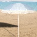 PARASOL PLAŻOWO OGRODOWY Z FRĘDZLAMI 174CM NIEBIESKI