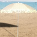 PARASOL PLAŻOWO OGRODOWY Z FRĘDZLAMI 174CM ŻÓŁTY