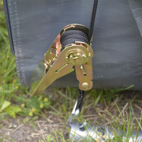 PAWILON GARAŻ OGRODOWY 3.65x3.65x2.71M SZARY SASKA GARDEN