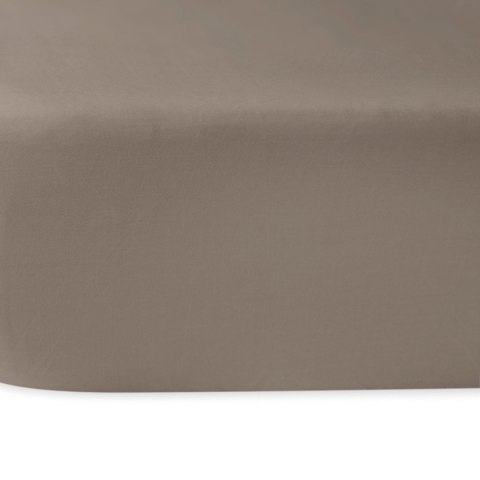Prześcieradło satyna bawełniana ciemny beż 041/160x220