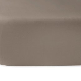 Prześcieradło satyna bawełniana ciemny beż 041/200x220