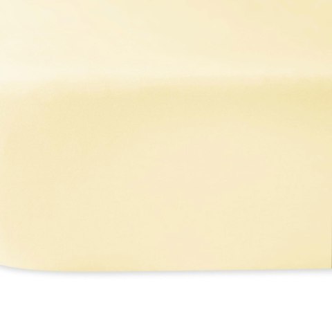 Prześcieradło satyna bawełniana krem 155/160x220