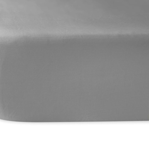 Prześcieradło satyna bawełniana popiel 024/160x220