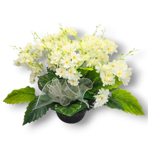 STROIK NA CMENTARZ KWIATY NA GRÓB POMNIK MISA Z OBCIĄŻENIEM